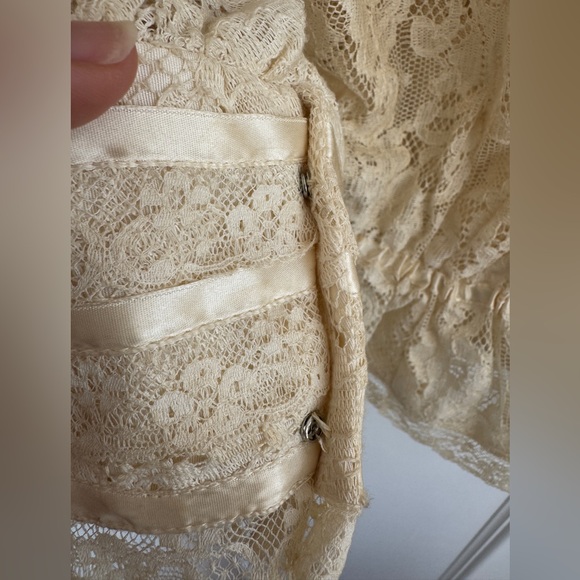 Rare Susan Lanes Country Elegance Wedding Ivory Lace Flowers Blouse / Skirt Set - Picture 7 of 15